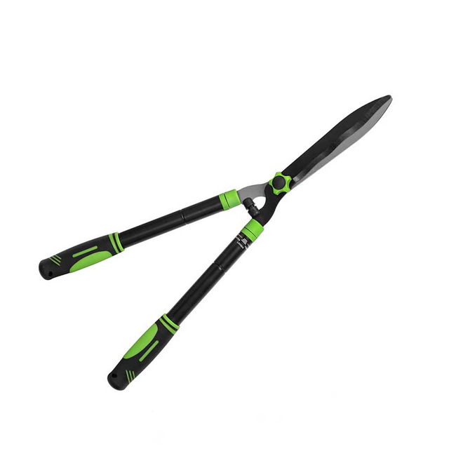 Telescopic Hedge Shears with Wavy Teflon Coated Blade