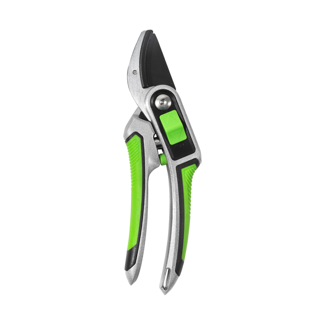 RC123B Anvil Pruner Heavy Duty 20MM Cutting Capacity - Ergonomic Aluminum Handle with Non-Slip TPR Grip, One-Button Lock & Size Control, Ideal for Dead Branches, Professional Gardening Tool