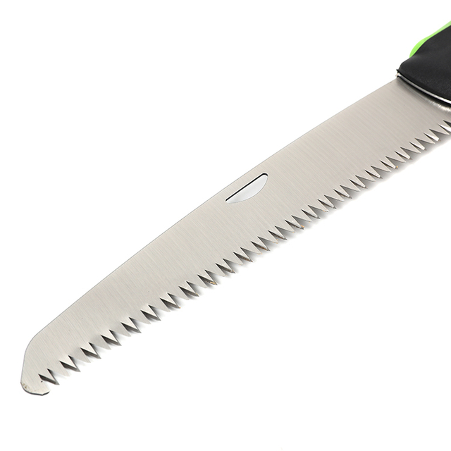 FS10 Folding Pruning Saw with Non-Slip Ergonomic Handle, ABS Safety Lock, 2 Cutting Angles 