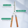 Premium Professional Wooden-Handled Hedge Shears - Ergonomic Hardwood Handle, Design for Effortless Trimming