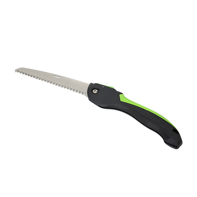 FS10 Folding Pruning Saw with Non-Slip Ergonomic Handle, ABS Safety Lock, 2 Cutting Angles 