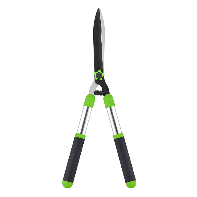 Preminum Wavy Blade Hedge Shears with Aluminum Handle