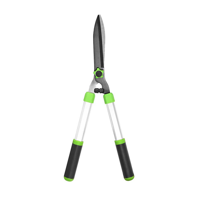 Professional Wavy Blade Hedge Shears - Non-Stick Teflon Coating & Lightweight Aluminum Handle