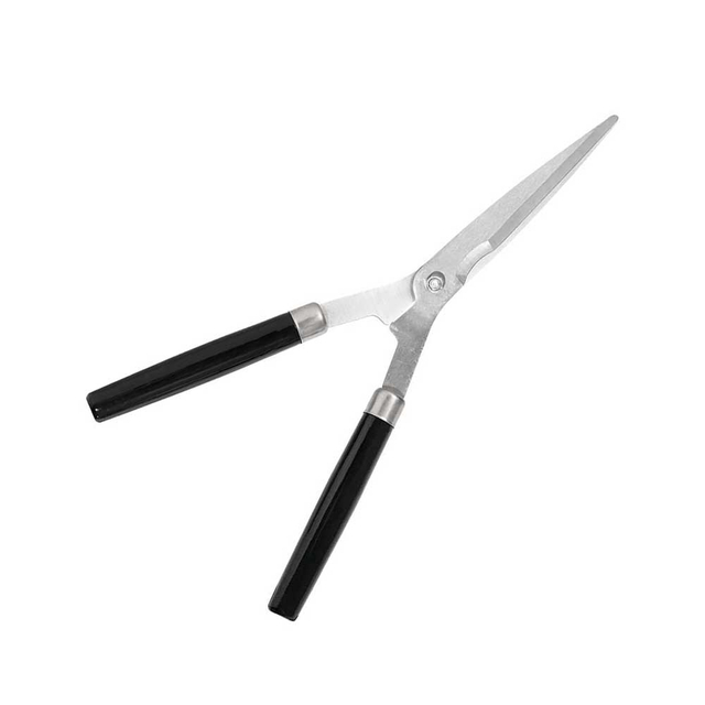 Premium Wood Handle Hedge Shears - HRC50-60 Chrome Blade, China Ash Wood Handle, 500mm Professional Garden Tool