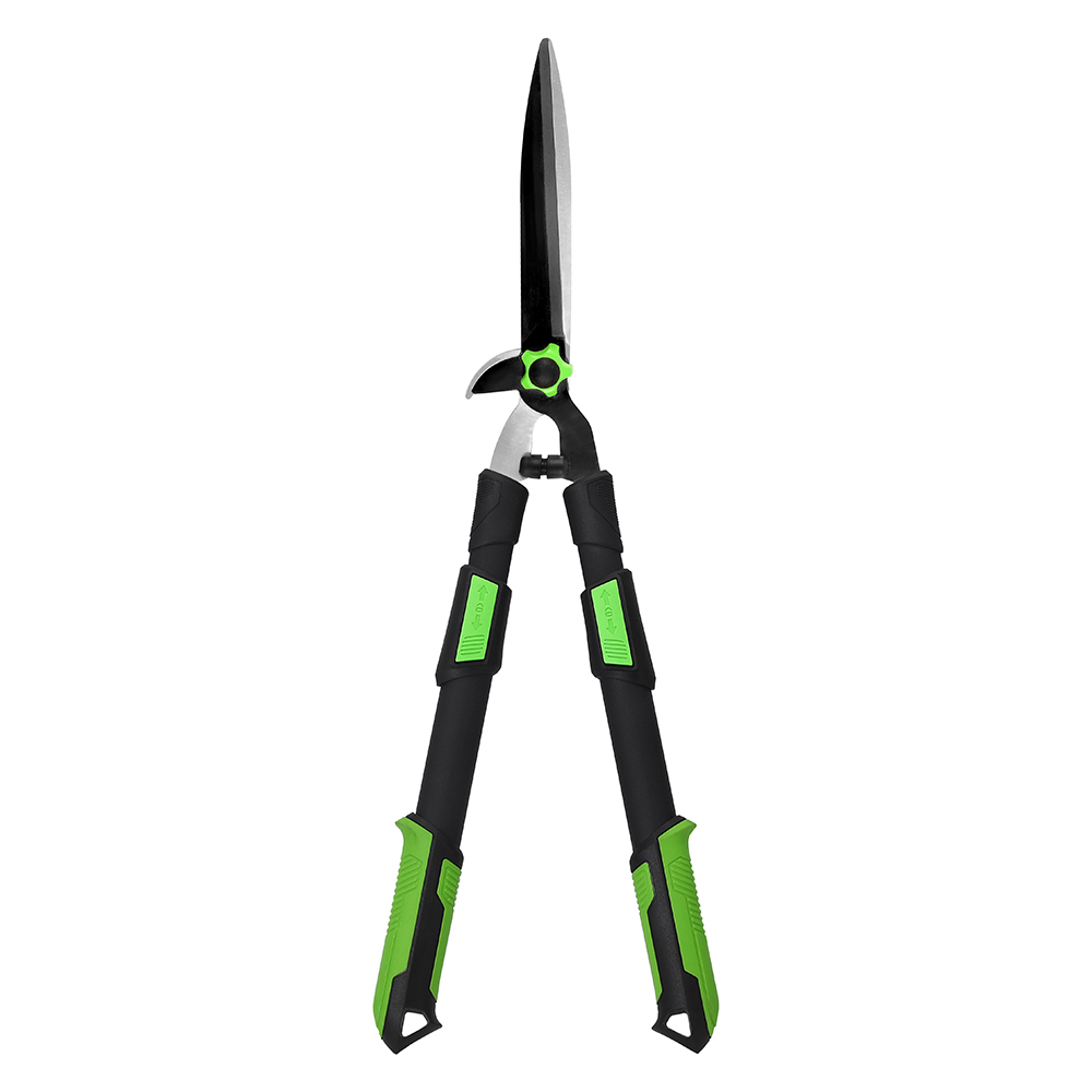 Professional Double Cutter Head Telescopic Steel Hedge Shear