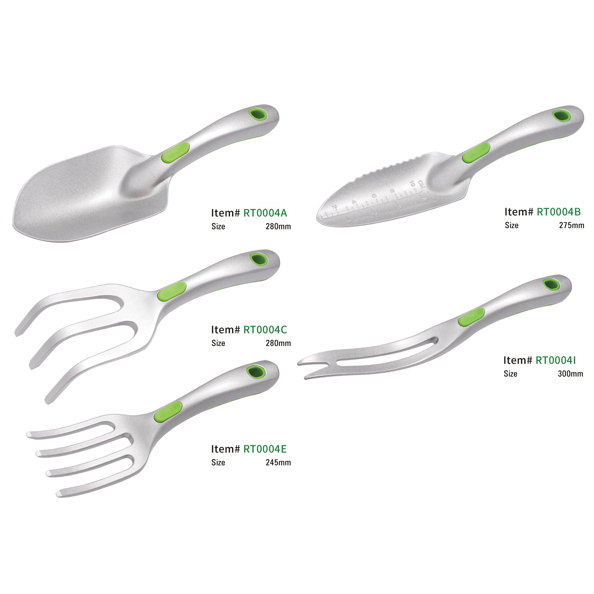 High Quality Aluminum Die Cast Garden Tools Set