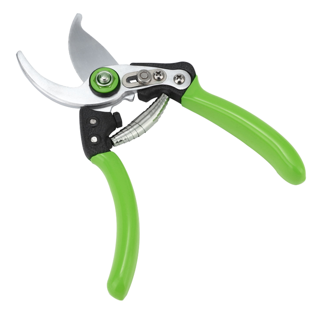 Titanium-Coated Premium Pruner - 15mm Cut Capacity, HRC50 Blade, Lightweight Aluminum Handle, 276g