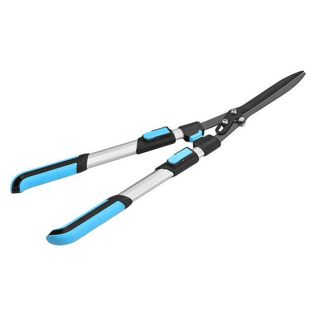 Pro-Grade Telescopic Hedge Shear with PowerBoost Pulley & Shock-Absorbing Handle