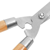 Premium Wood Handle Hedge Shears - Razor-Sharp HRC50-60 Polished Blades, Durable Hardwood Handle, Professional 500mm Garden Trimmer