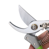 Heavy-Duty Garden Pruning Shears - HRC50 Steel Blades, 15mm Cut, Soft PVC Grip
