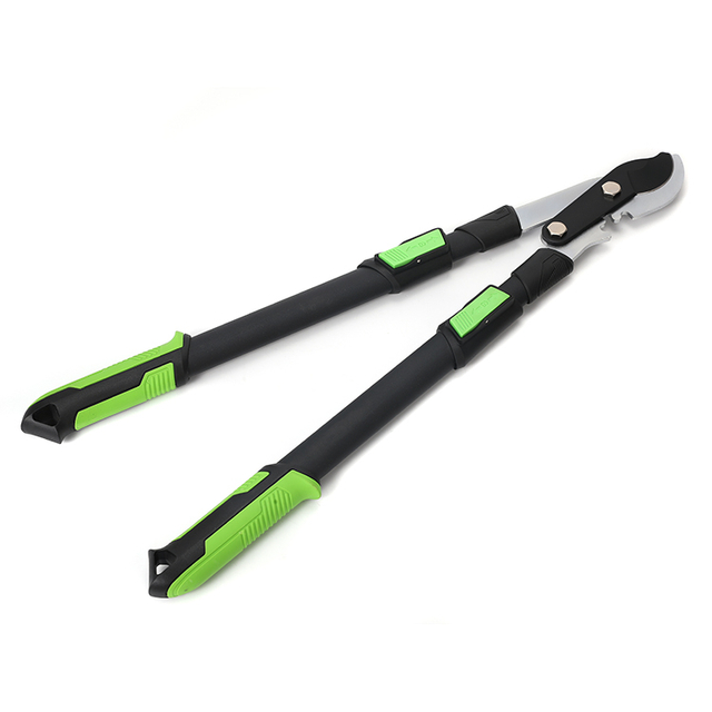 RL5731S2 Professional 40MM Bypass Lopper - Extendable Gear Boost Branch Cutter with Steel Tube Handle & Non-Slip TPR Grip for Live Branches, Rivet-Locked Ergonomic Design