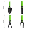 4-Piece Garden Hand Tool Set with Nylon Body & PVC Grip