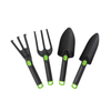Set di attrezzi manuali da giardino da 4 pezzi con corpo in nylon e impugnatura in PVC