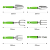 High Quality Aluminum head with polishing Garden Tools Set