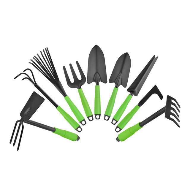 High Quality A3 Carbon Steel Head with Powder Coating Garden Tool Set